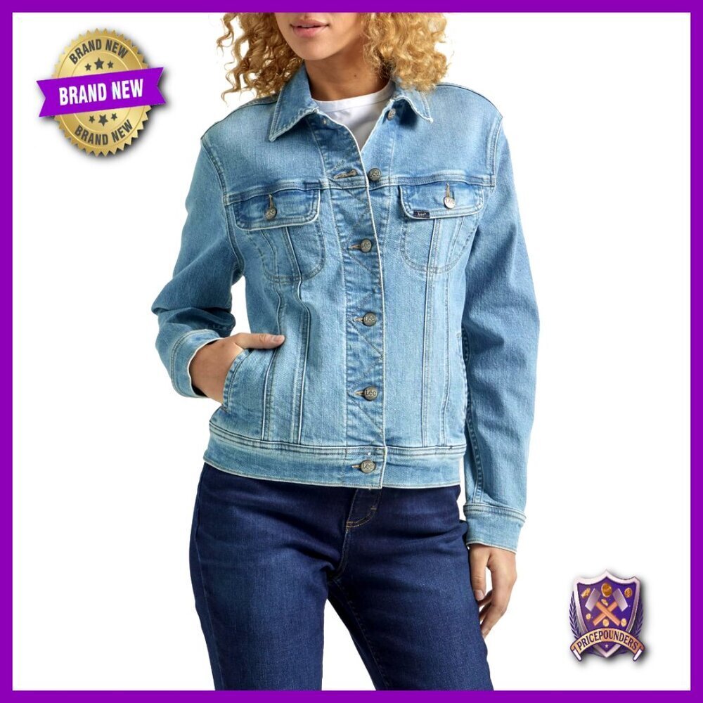Classic Denim Jacket Regular Fit Stretch Fabric Vintage Style Casual Wear